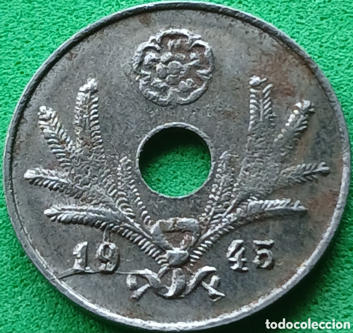 Monedas antiguas de Europa: Finlandia 10 pennia 1945 km#34 poco com&uacute;n