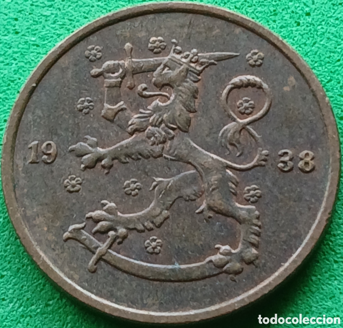 Monedas antiguas de Europa: Finlandia 5 pennia 1938 km#22