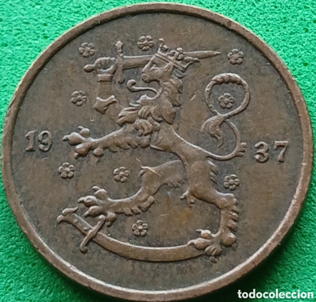 Monedas antiguas de Europa: Finlandia 5 pennia 1937 km#22