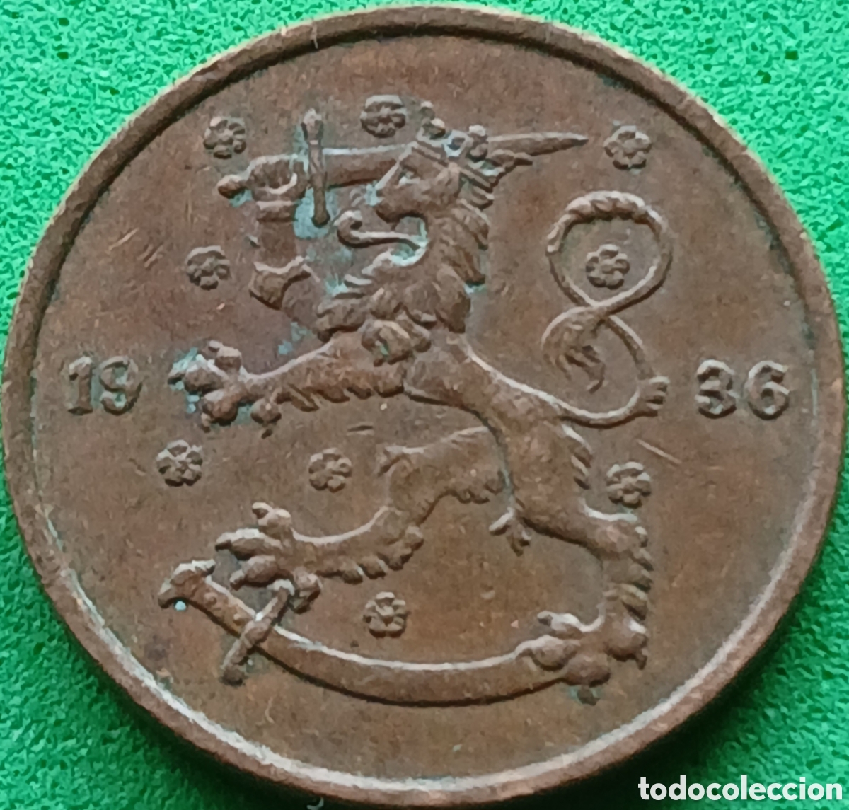 Monedas antiguas de Europa: Finlandia 5 pennia 1936 km#22