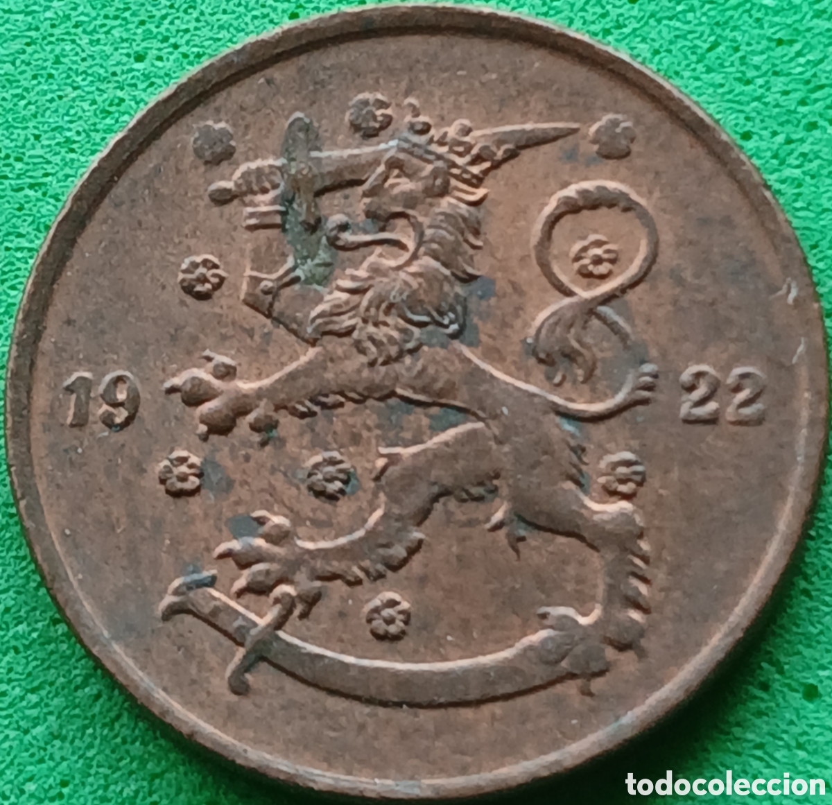 Monedas antiguas de Europa: Finlandia 5 pennia 1922 km#22