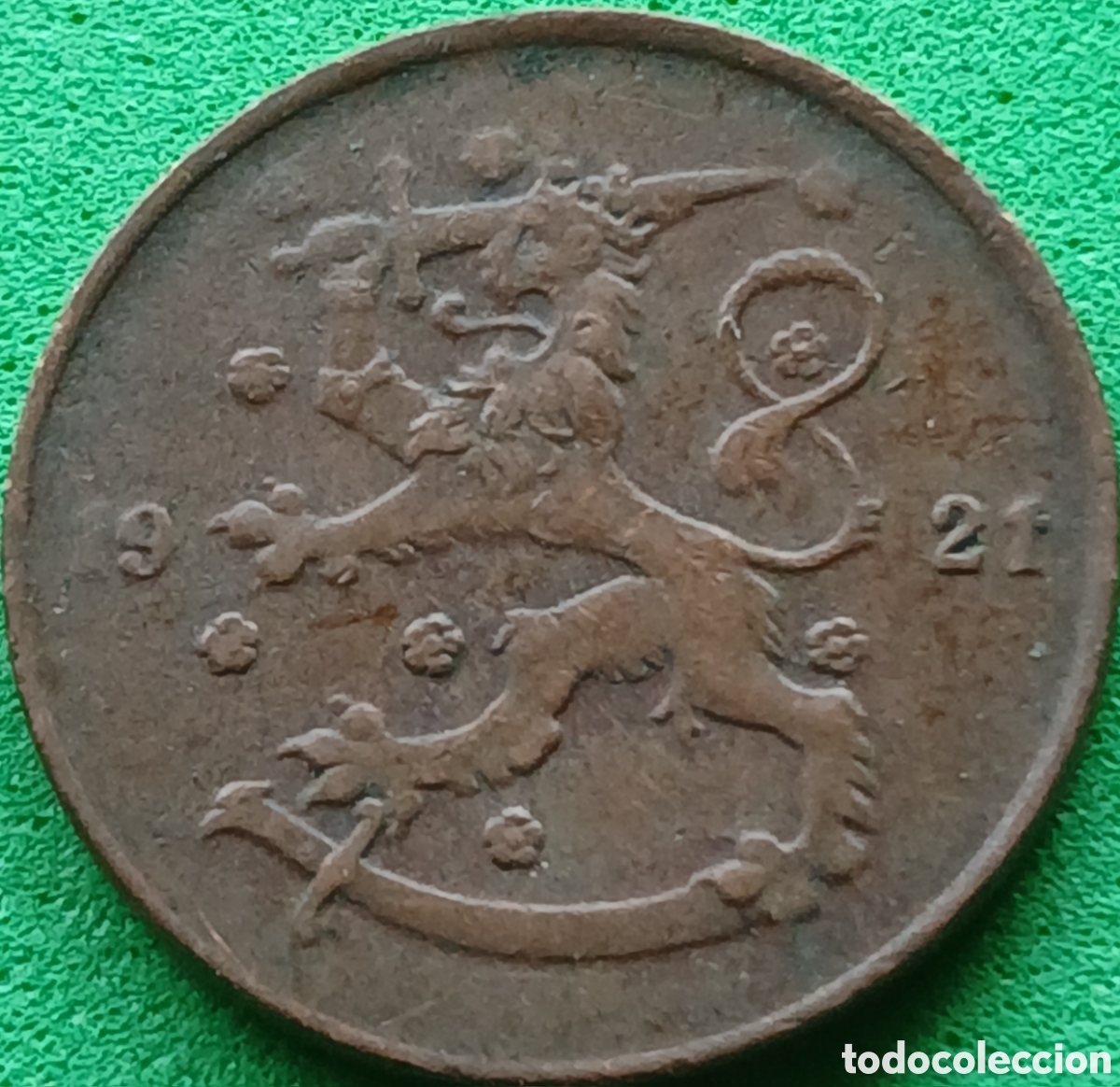 Monedas antiguas de Europa: Finlandia 5 pennia 1921 km#22