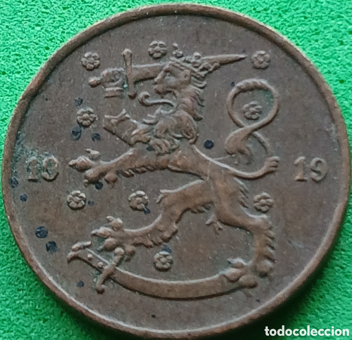 Monedas antiguas de Europa: Finlandia 5 pennia 1919 km#22
