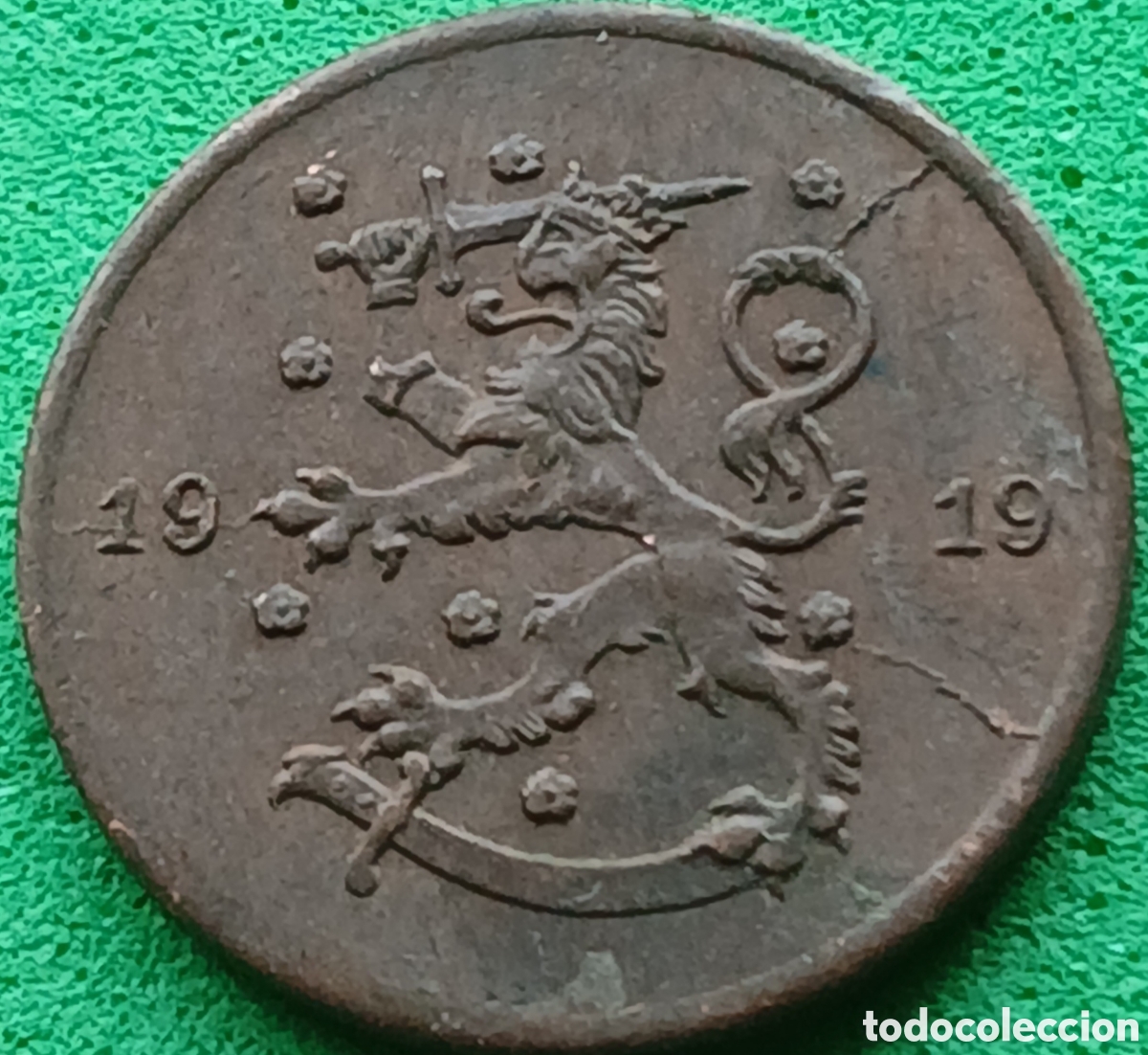 Monedas antiguas de Europa: Finlandia 1 penni 1919 km#23