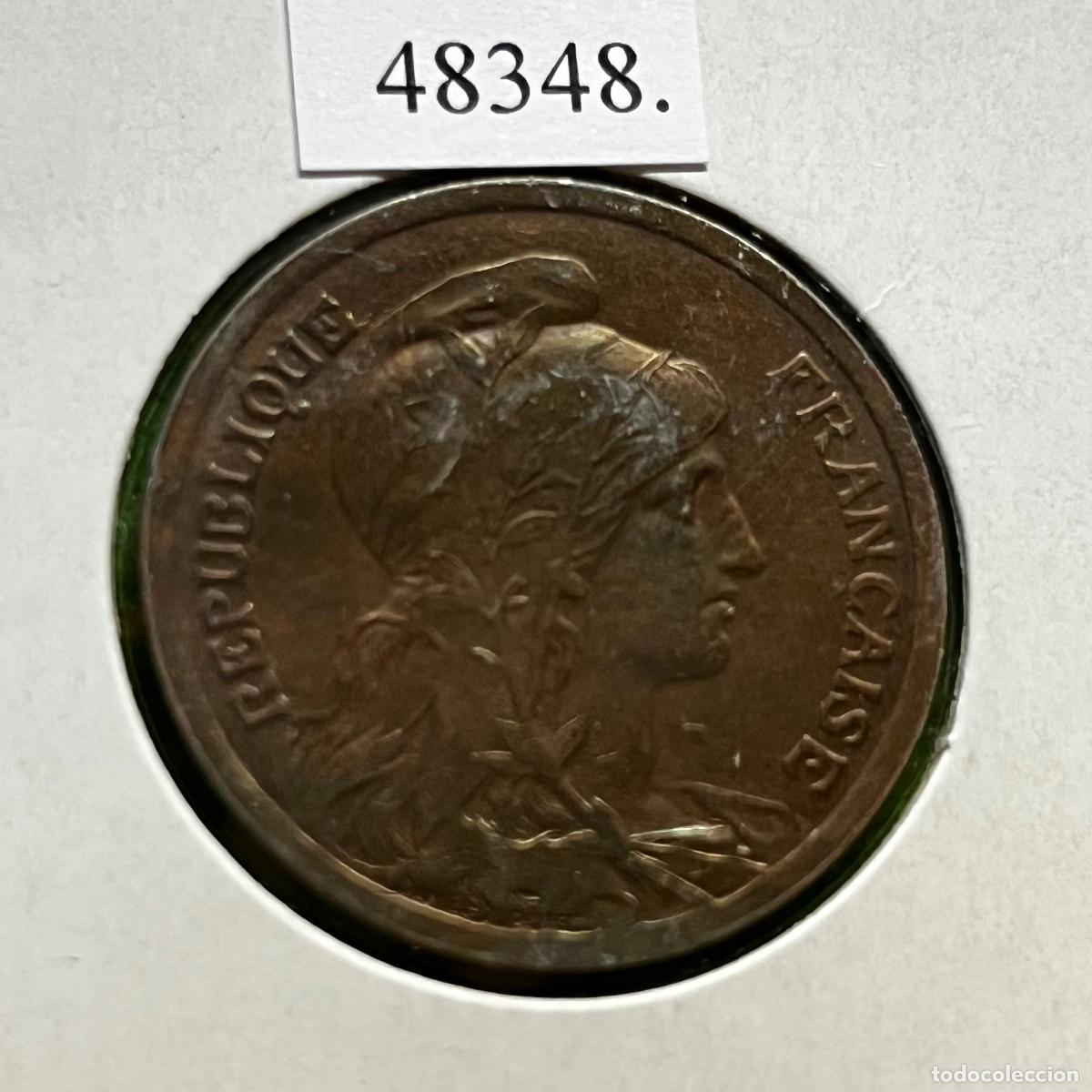 Monedas antiguas de Europa: Francia 10 centimos 1917 A, Paris