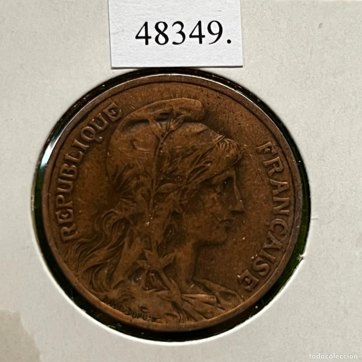 Monedas antiguas de Europa: Francia 10 centimos 1909 A, Paris