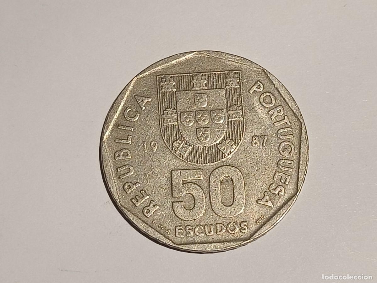 Monedas antiguas de Europa: Moneda de Portugal. 50 escudos. 1987