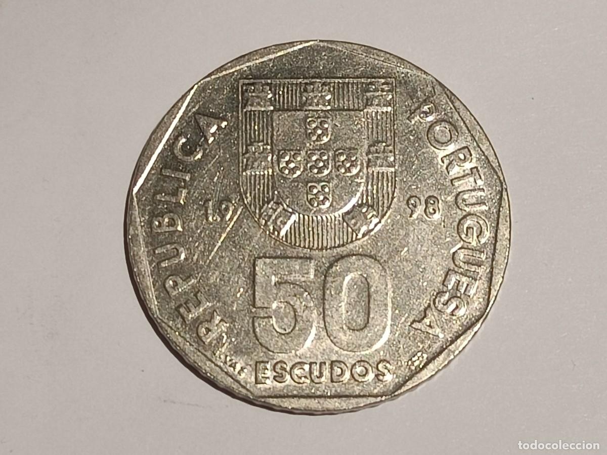 Monedas antiguas de Europa: Moneda de Portugal. 50 escudos. 1998