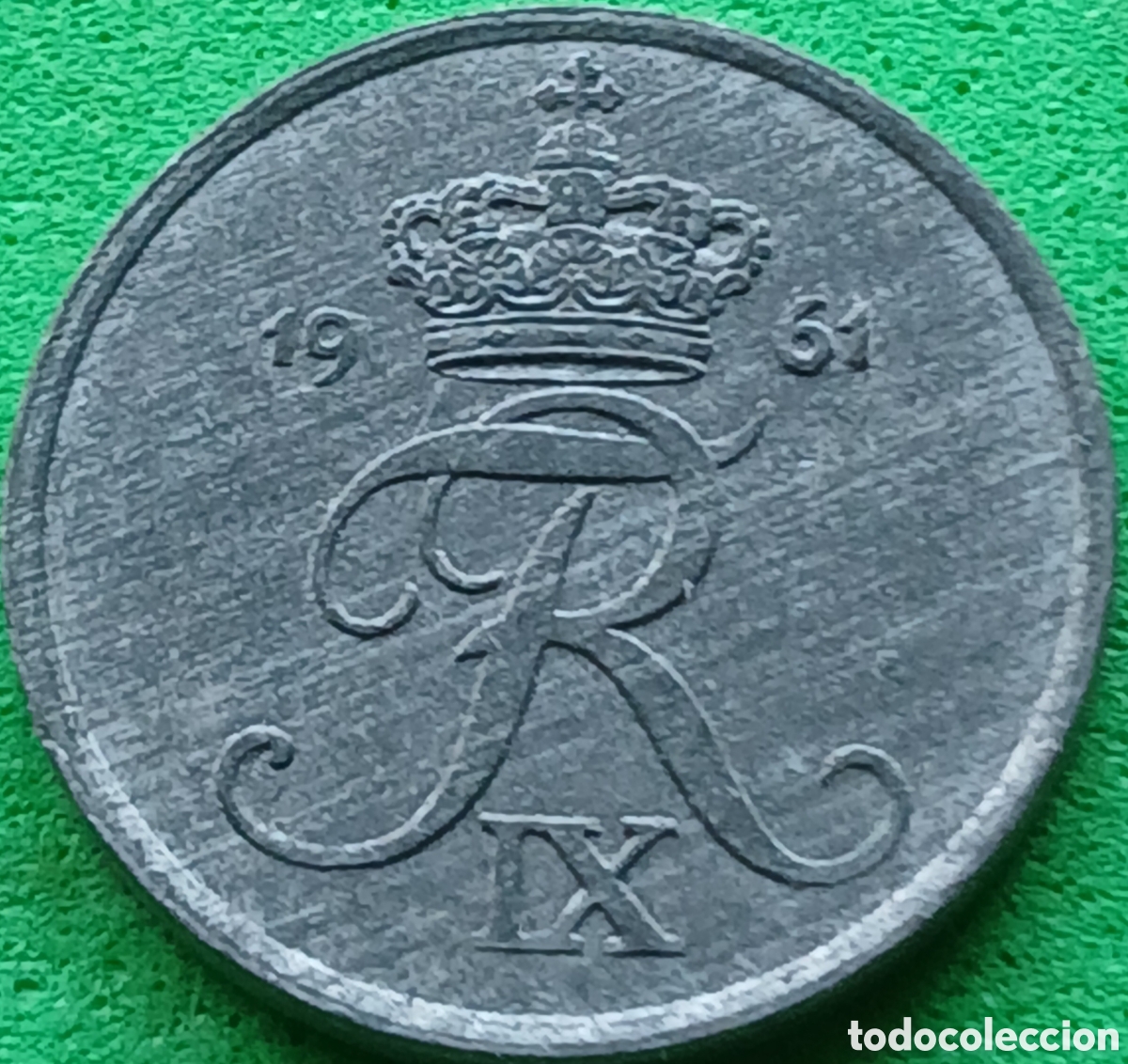 Monedas antiguas de Europa: Dinamarca 1 ore 1961 km#839