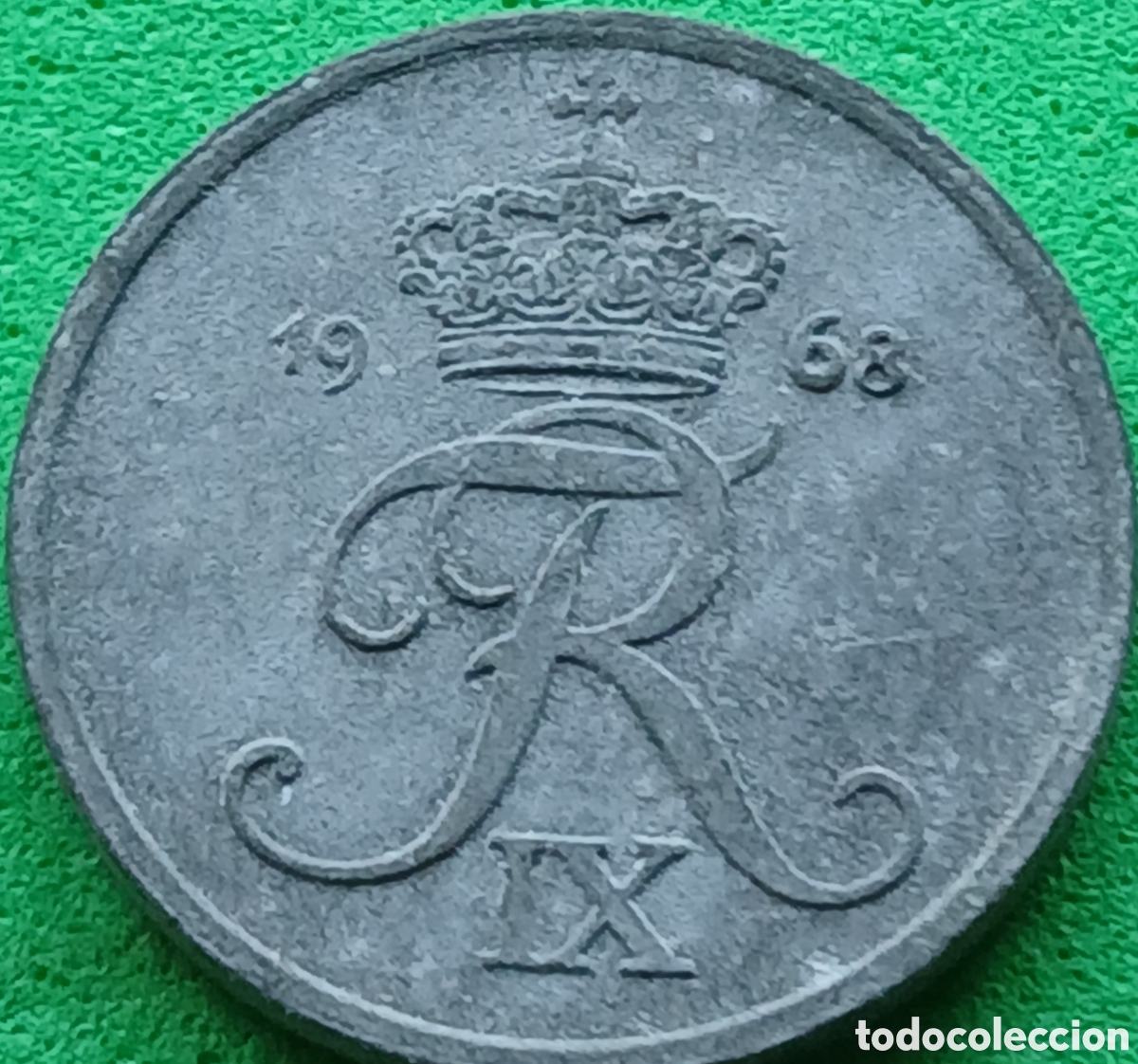 Monedas antiguas de Europa: Dinamarca 1 ore 1968 km#839