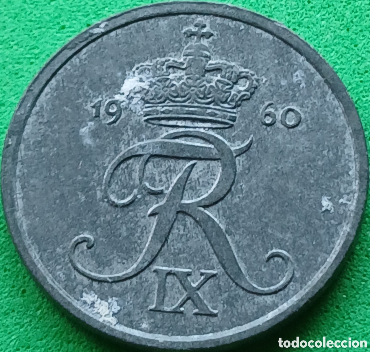Monedas antiguas de Europa: Dinamarca 2 ore 1960 km#840
