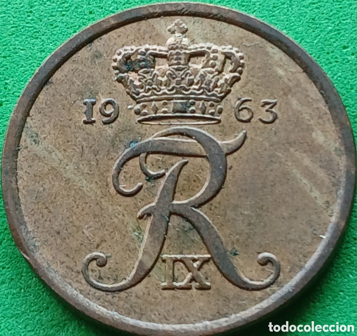 Monedas antiguas de Europa: Dinamarca 5 ore 1963 km#848