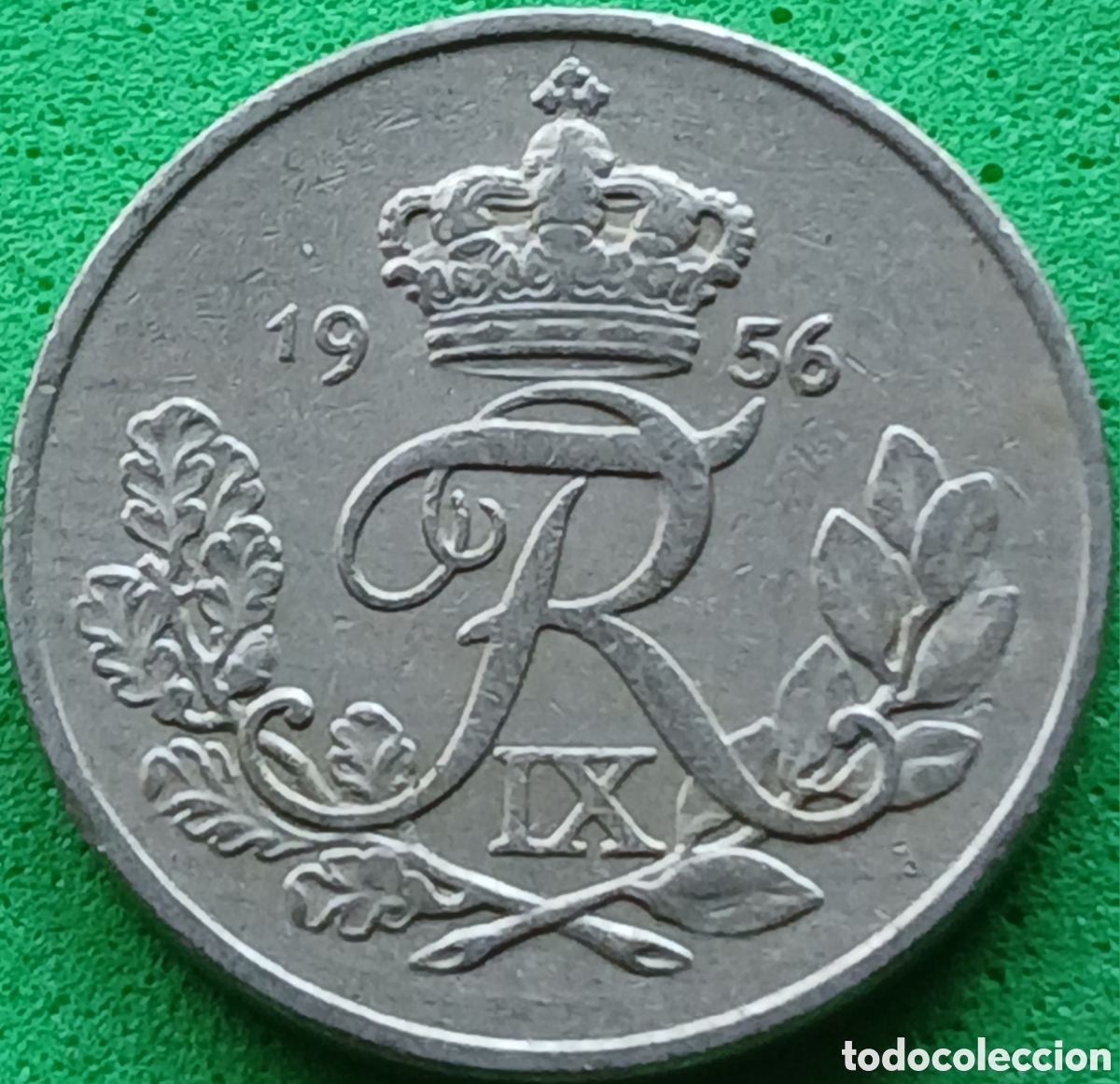 Monedas antiguas de Europa: Dinamarca 10 ore 1956 km#841