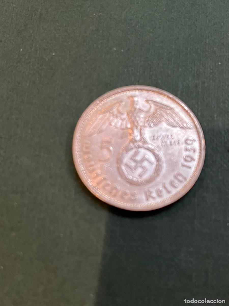 Monedas antiguas de Europa: Alemania. III Reich. 5 marcos de plata. 1939 J
