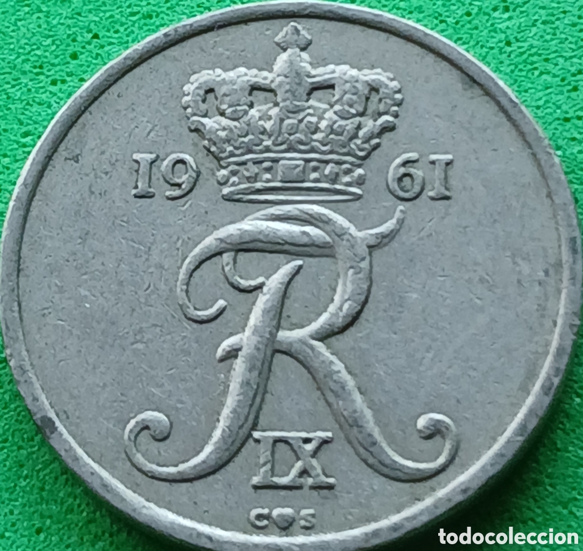 Monedas antiguas de Europa: Dinamarca 10 ore 1961 km#849