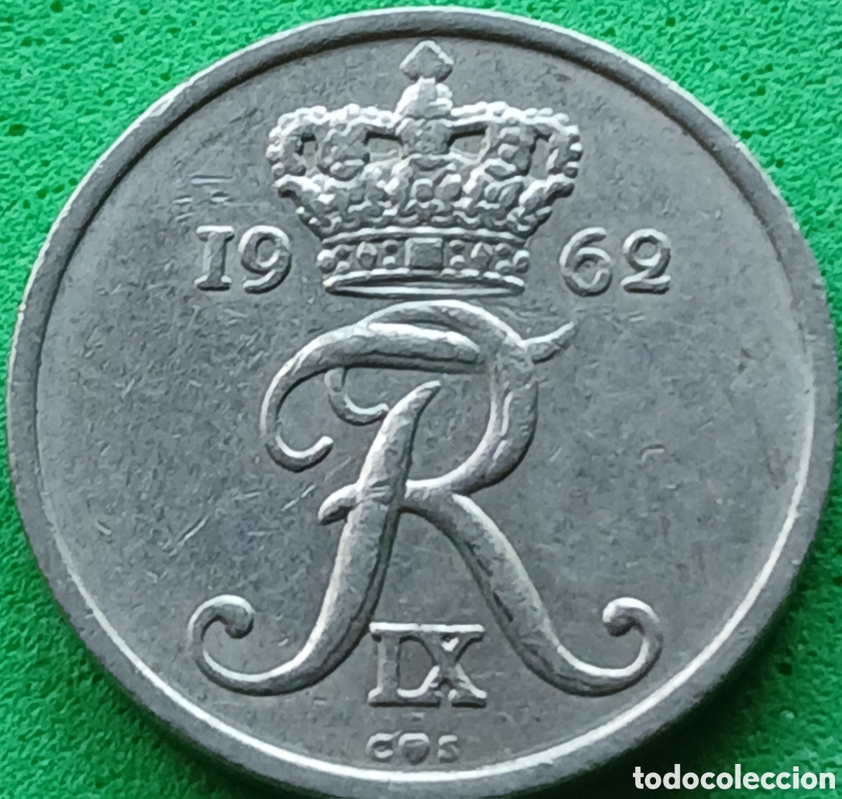 Monedas antiguas de Europa: Dinamarca 10 ore 1962 km#849