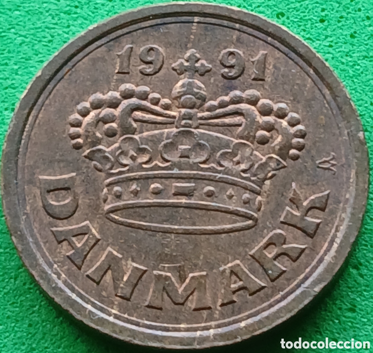 Monedas antiguas de Europa: Dinamarca 25 ore 1991 km#868