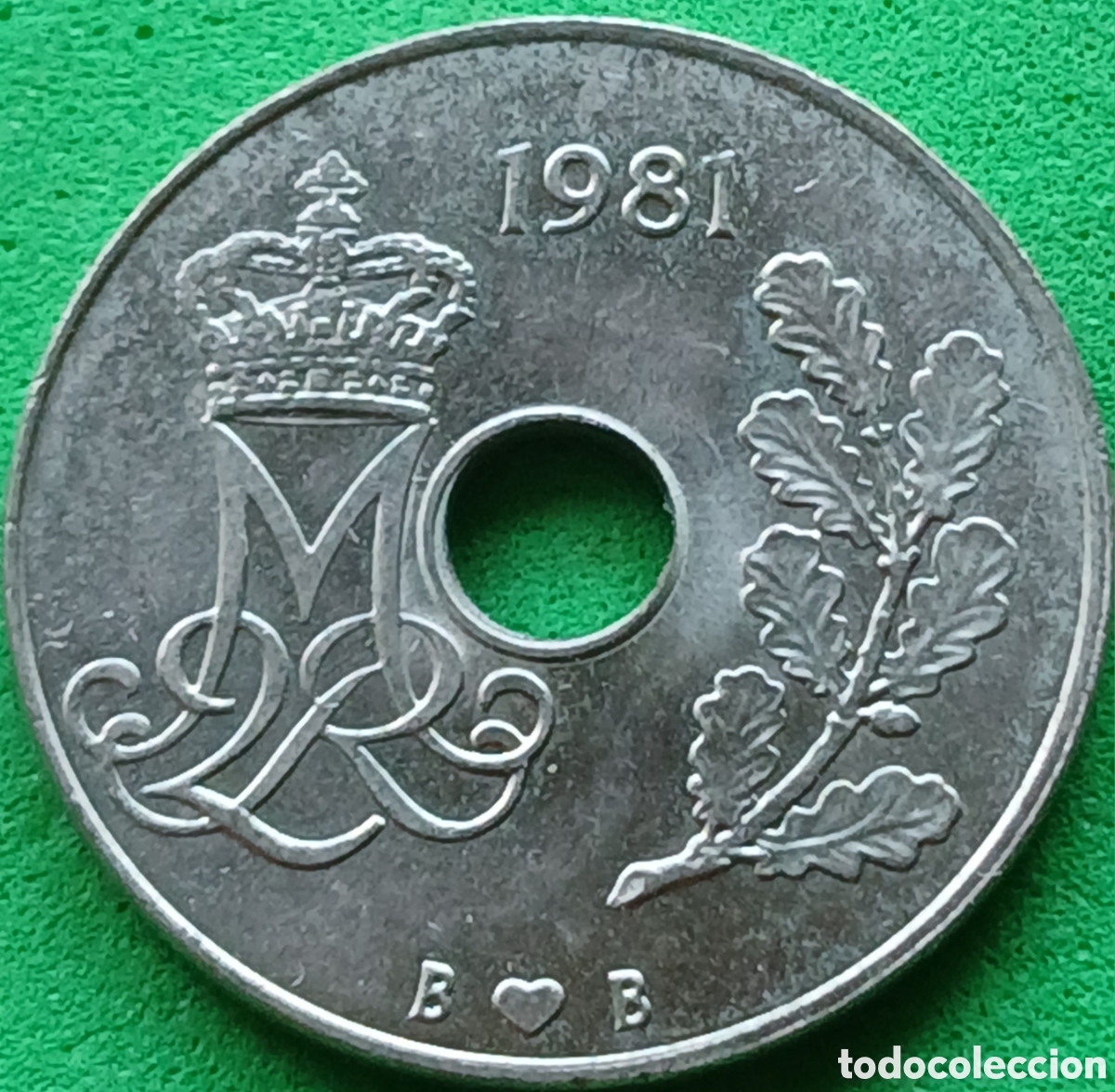 Monedas antiguas de Europa: Dinamarca 25 ore 1981 km#861