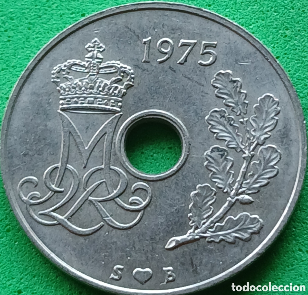 Monedas antiguas de Europa: Dinamarca 25 ore 1975 km#861