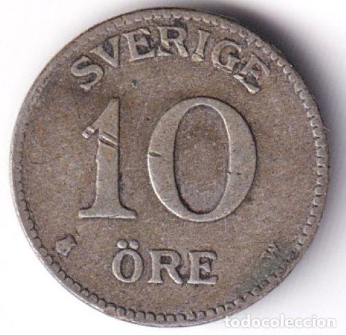 Monedas antiguas de Europa: MONEDA SUECIA 10 ORE 1917 - PLATA