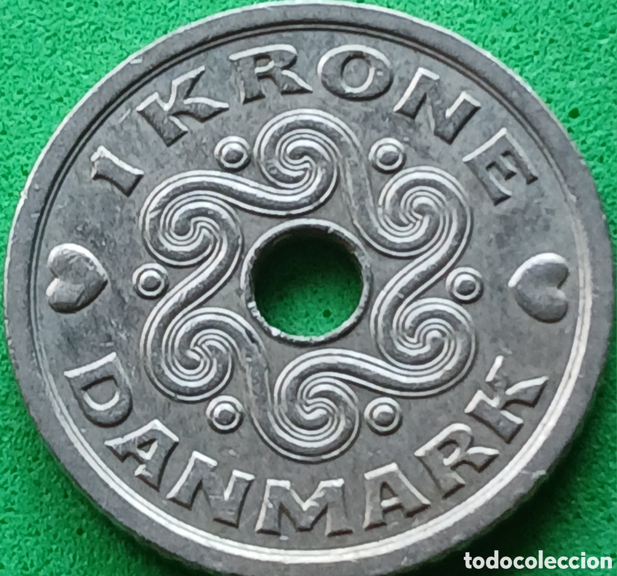 Monedas antiguas de Europa: Dinamarca 1 corona 1992 km#873
