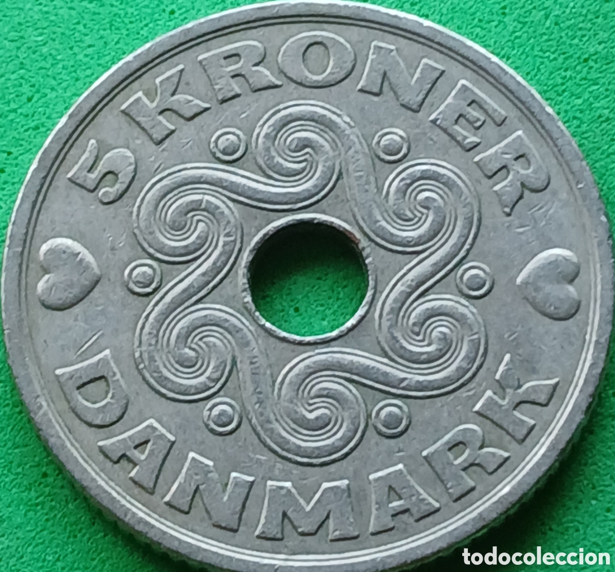 Monedas antiguas de Europa: Dinamarca 5 coronas 1993 km#869 poco com&uacute;n