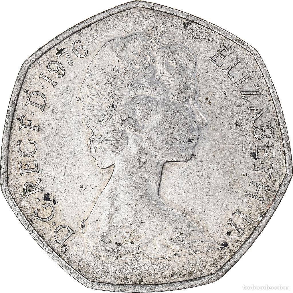 Monedas antiguas de Europa: [#1319313] Moneda, Gran Breta&ntilde;a, 50 New Pence, 1976