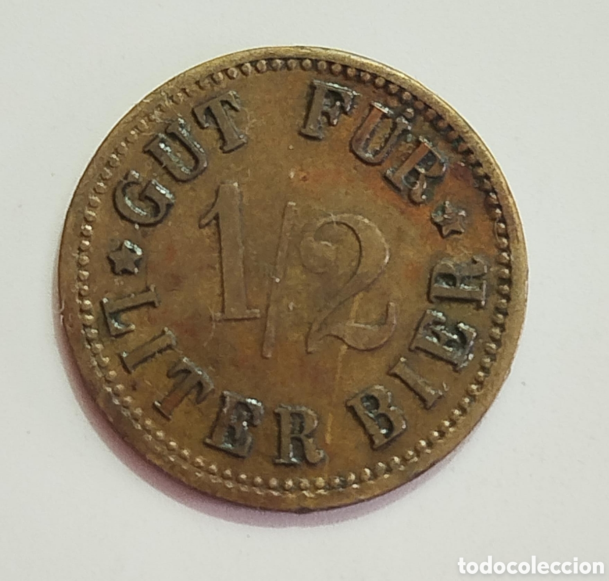 Monedas antiguas de Europa: Token - Ficha Cerveza Alemana Antigua (Biermarke) 1900