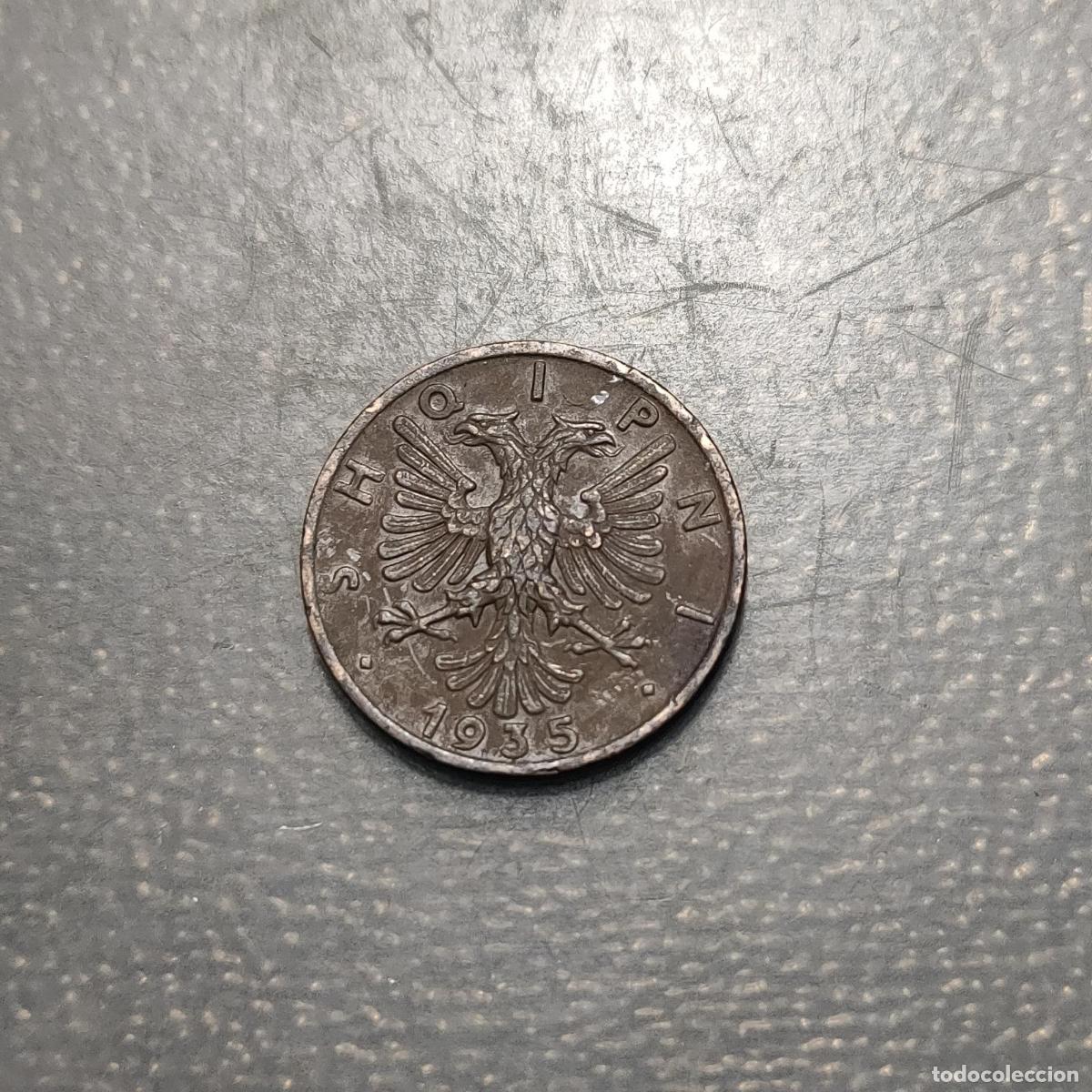 Monedas antiguas de Europa: ALBANIA 1 QINDAR-AR 1935 MBC