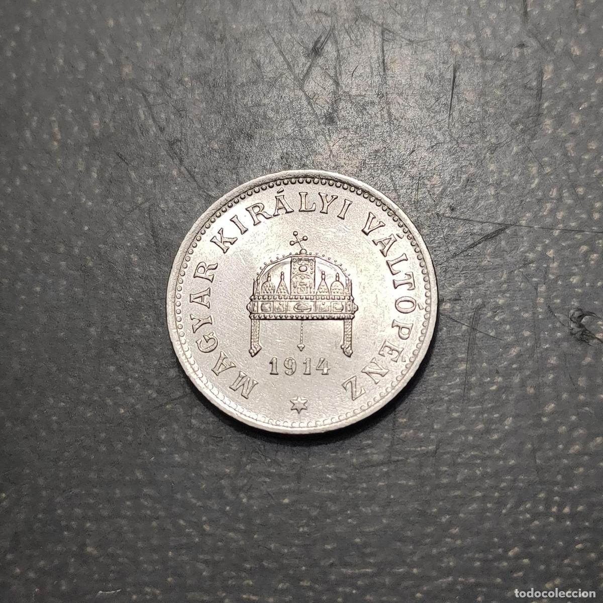 Monedas antiguas de Europa: HUNGRIA HUNGARY 20 FILLER 1914 HB EBC