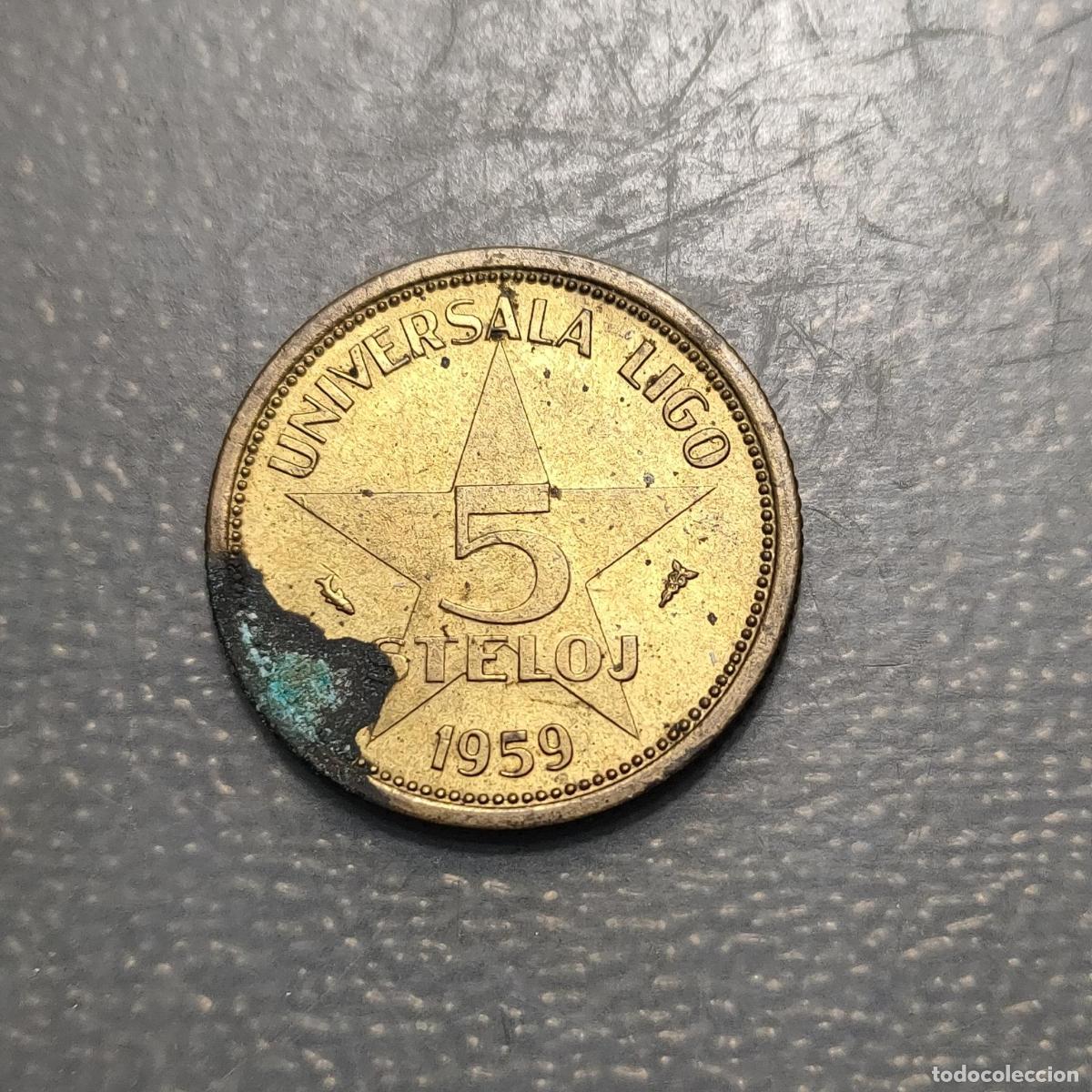 Monedas antiguas de Europa: ESPERANTO 5 STELOJ 1959