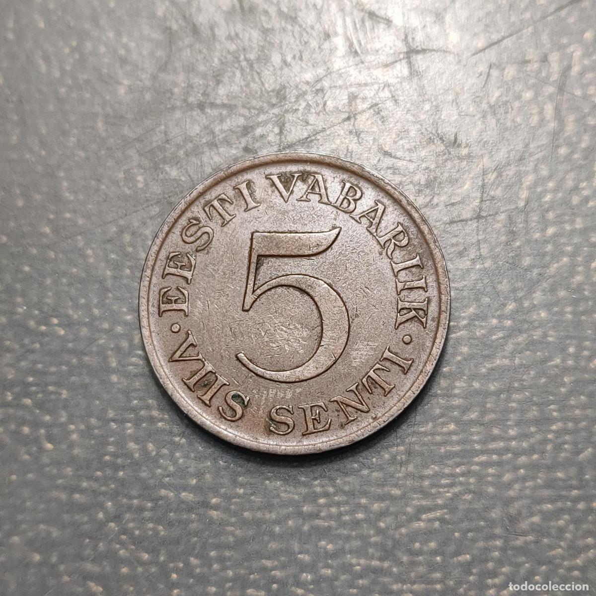 Monedas antiguas de Europa: ESTONIA 5 SENTI 1931 MBC