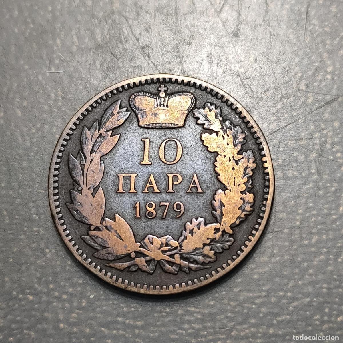 Monedas antiguas de Europa: SERBIA 10 PARA 1879.