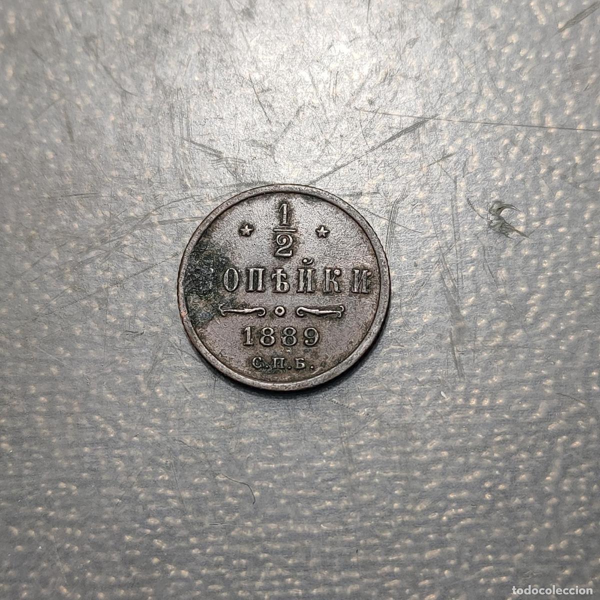 Monedas antiguas de Europa: RUSIA RUSSIA 1/2 KOPEK 1889 MBC