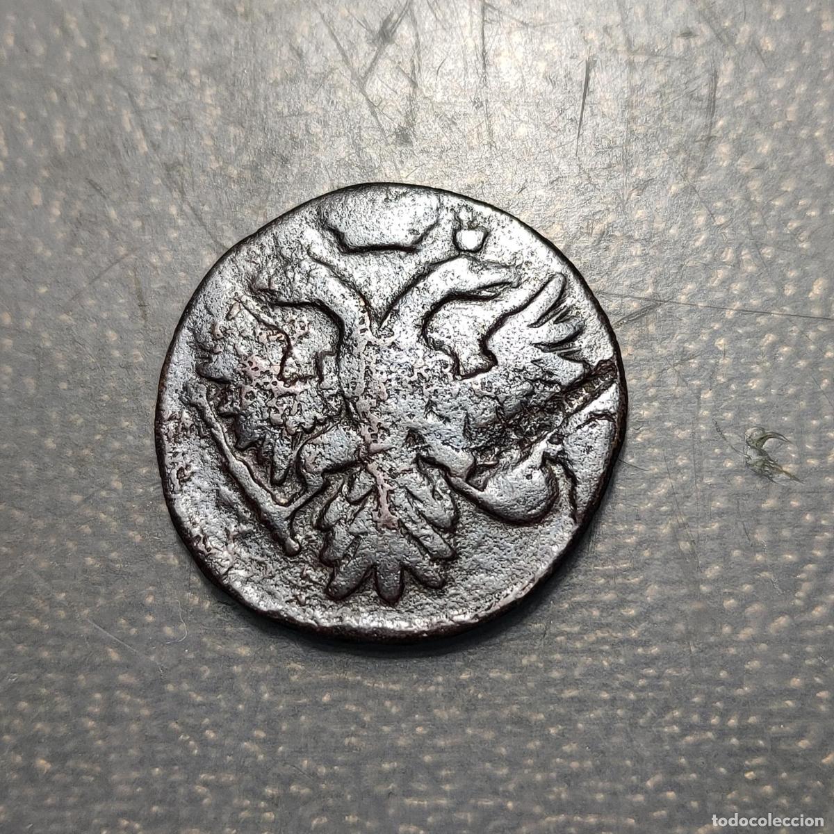 Monedas antiguas de Europa: RUSIA RUSSIA DENGA 1/2 KOPEK 1743 MBC-/MBC ESCASA SCARCE