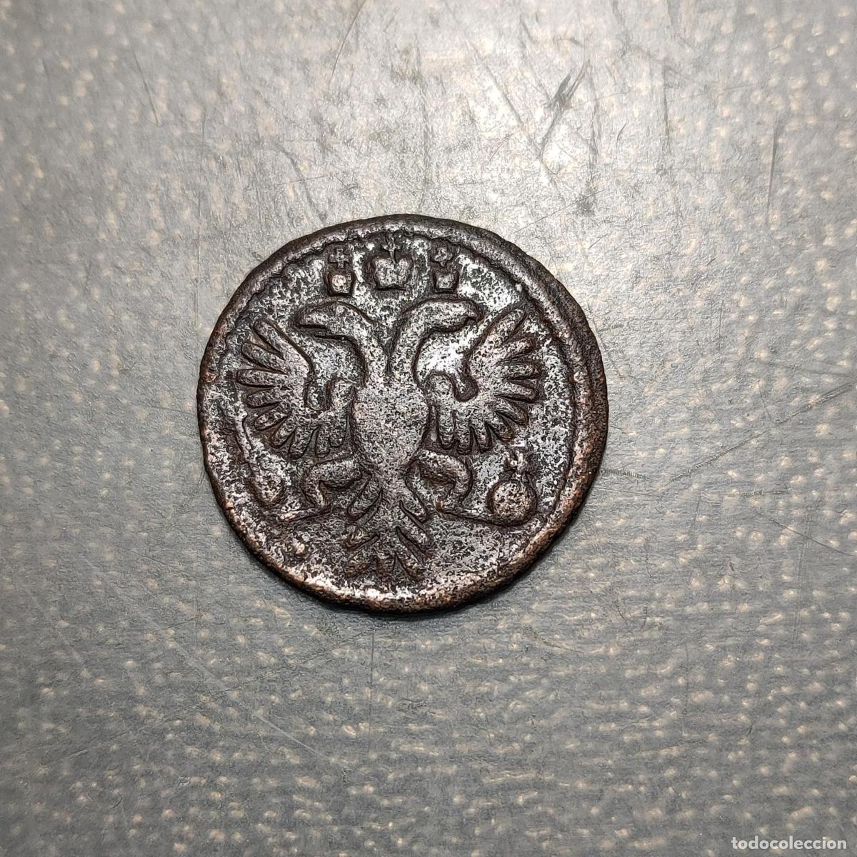 Monedas antiguas de Europa: RUSIA RUSSIA POLUSHKA 1/4 KOPEK 1734 MBC+