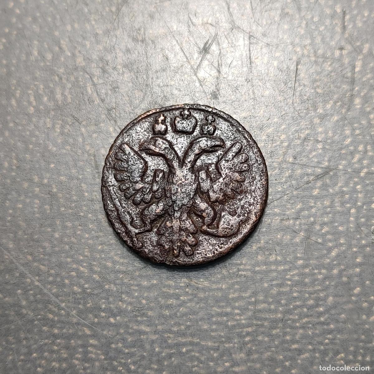 Monedas antiguas de Europa: RUSIA RUSSIA POLUSHKA 1/4 KOPEK 1735 MBC+