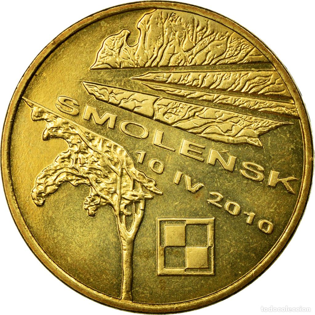 Monedas antiguas de Europa: [#586095] Moneda, Polonia, Smolensk plane crash, 2 Zlote, 2011, Warsaw, MBC, Lat&oacute;n