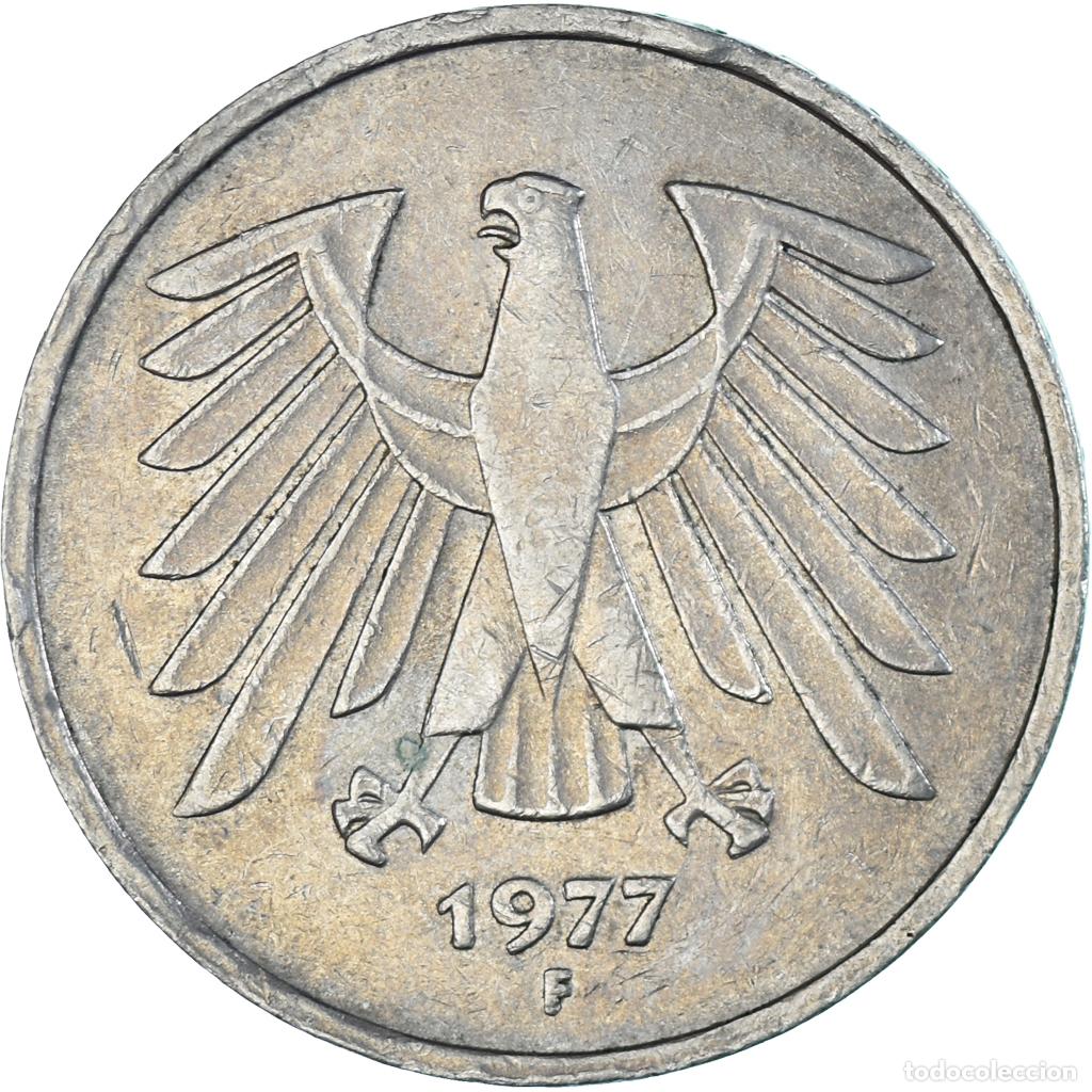 Monedas antiguas de Europa: [#1338921] Moneda, Alemania, 5 Mark, 1977
