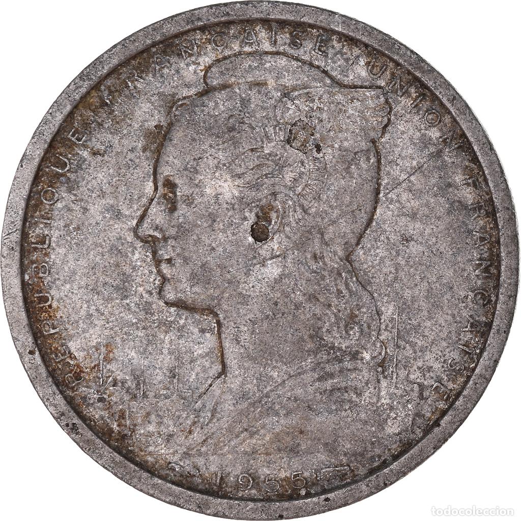 Monedas antiguas de Europa: [#1408288] Moneda, &Aacute;frica oriental francesa, 2 Francs, 1955