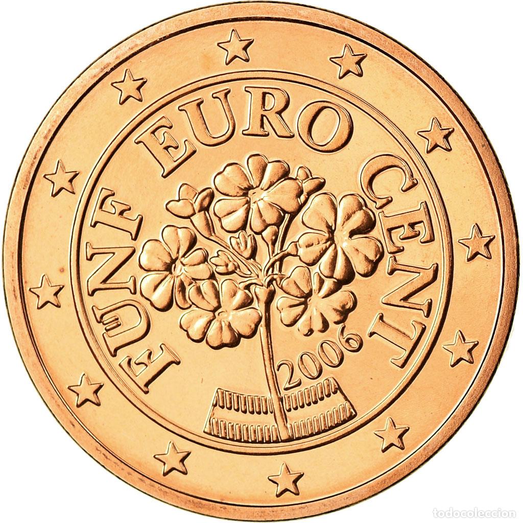 Monedas antiguas de Europa: [#698996] Austria, 5 Euro Cent, 2006, FDC, Cobre chapado en acero, KM:3084