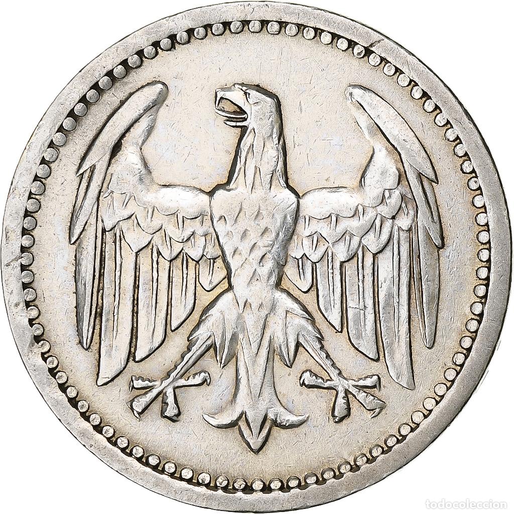 Monedas antiguas de Europa: [#1285888] ALEMANIA - REP&Uacute;BLICA DE WEIMAR, 3 Mark, 1924, Berlin, Plata, MBC+, KM:53