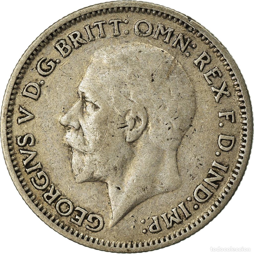 Monedas antiguas de Europa: [#774166] Moneda, Gran Breta&ntilde;a, George V, 6 Pence, 1931, BC+, Plata, KM:832