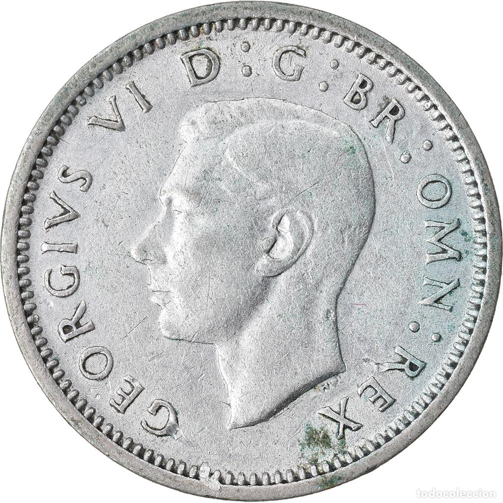 Monedas antiguas de Europa: [#741693] Moneda, Gran Breta&ntilde;a, George VI, 3 Pence, 1938, MBC, Plata, KM:848