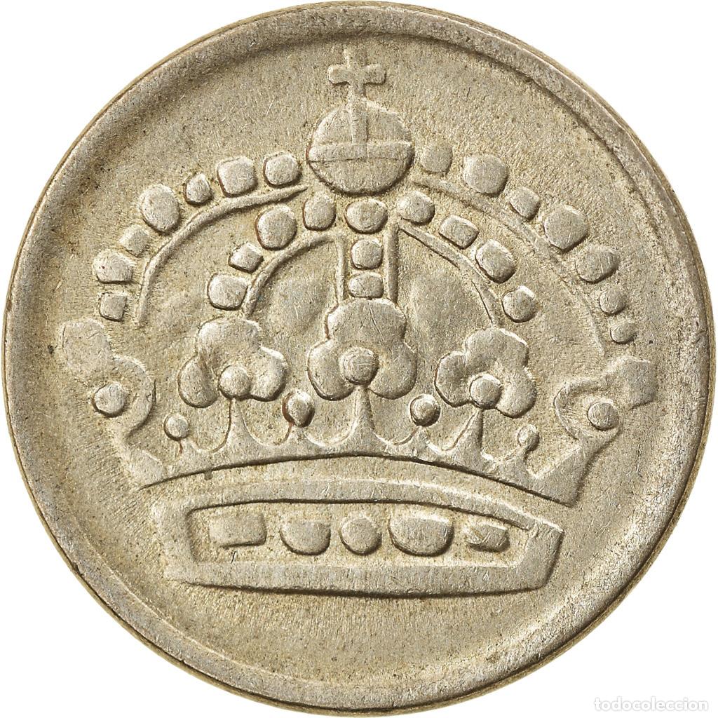 Monedas antiguas de Europa: [#797163] Moneda, Suecia, Gustaf VI, 10 &Ouml;re, 1957, MBC+, Plata, KM:823