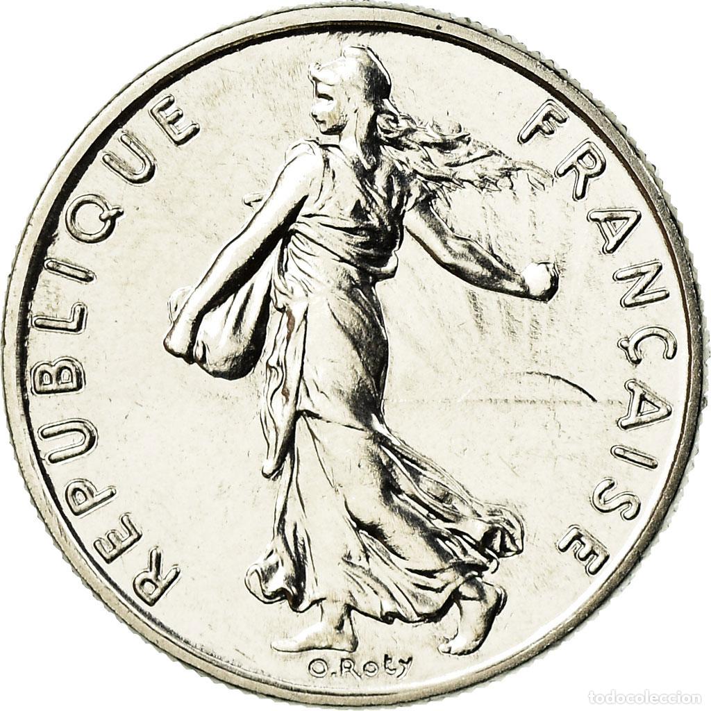 Monedas antiguas de Europa: [#754819] Moneda, Francia, Semeuse, 1/2 Franc, 1988, Paris, FDC, N&iacute;quel, KM:931.1