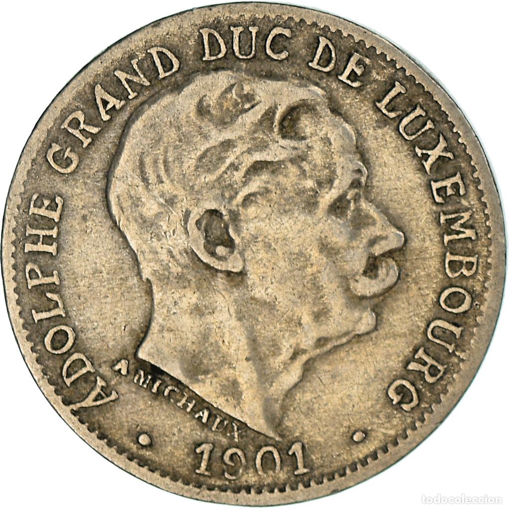 Monedas antiguas de Europa: [#961321] Moneda, Luxemburgo, Adolphe, 5 Centimes, 1901, MBC, Cobre - n&iacute;quel, KM:24