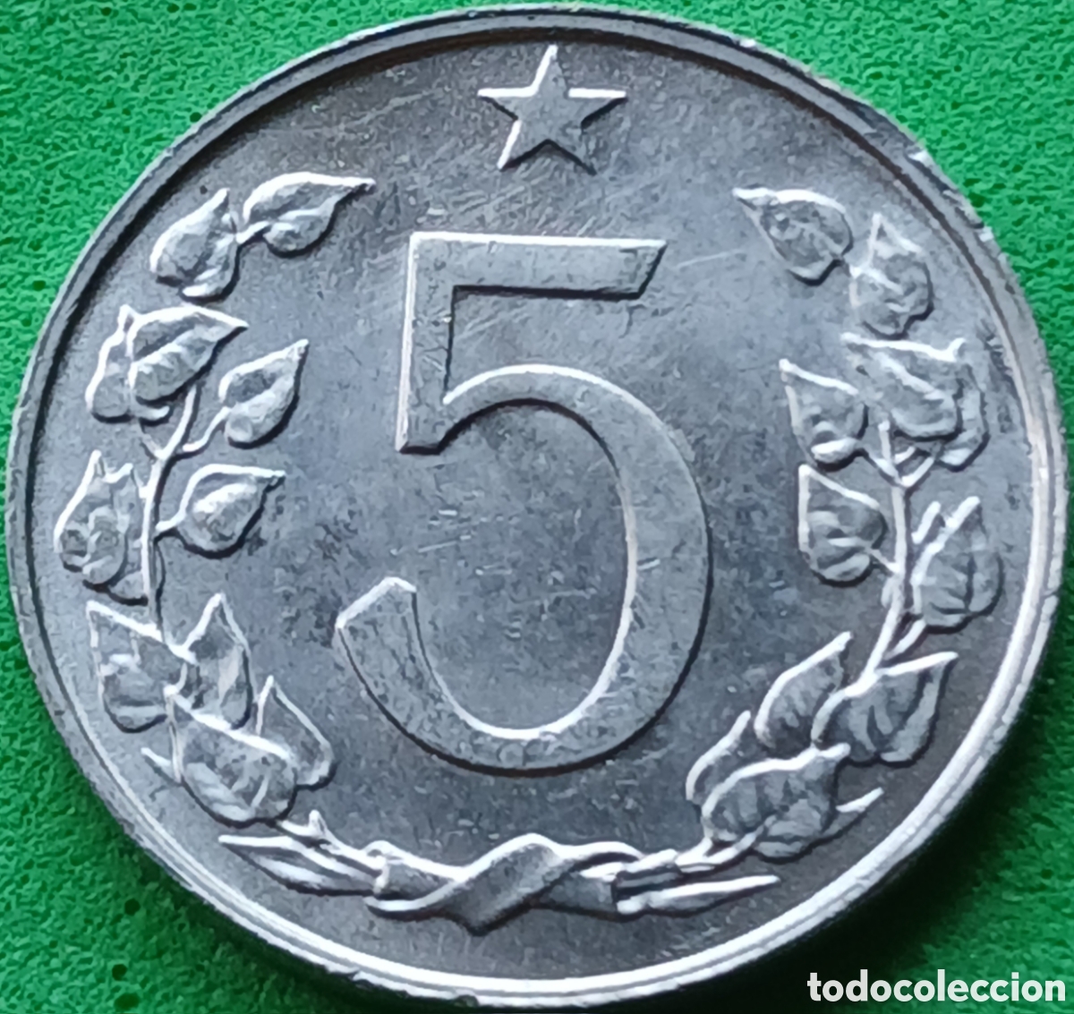 Monedas antiguas de Europa: Checoslovaquia 5 hellers 1967 km#53