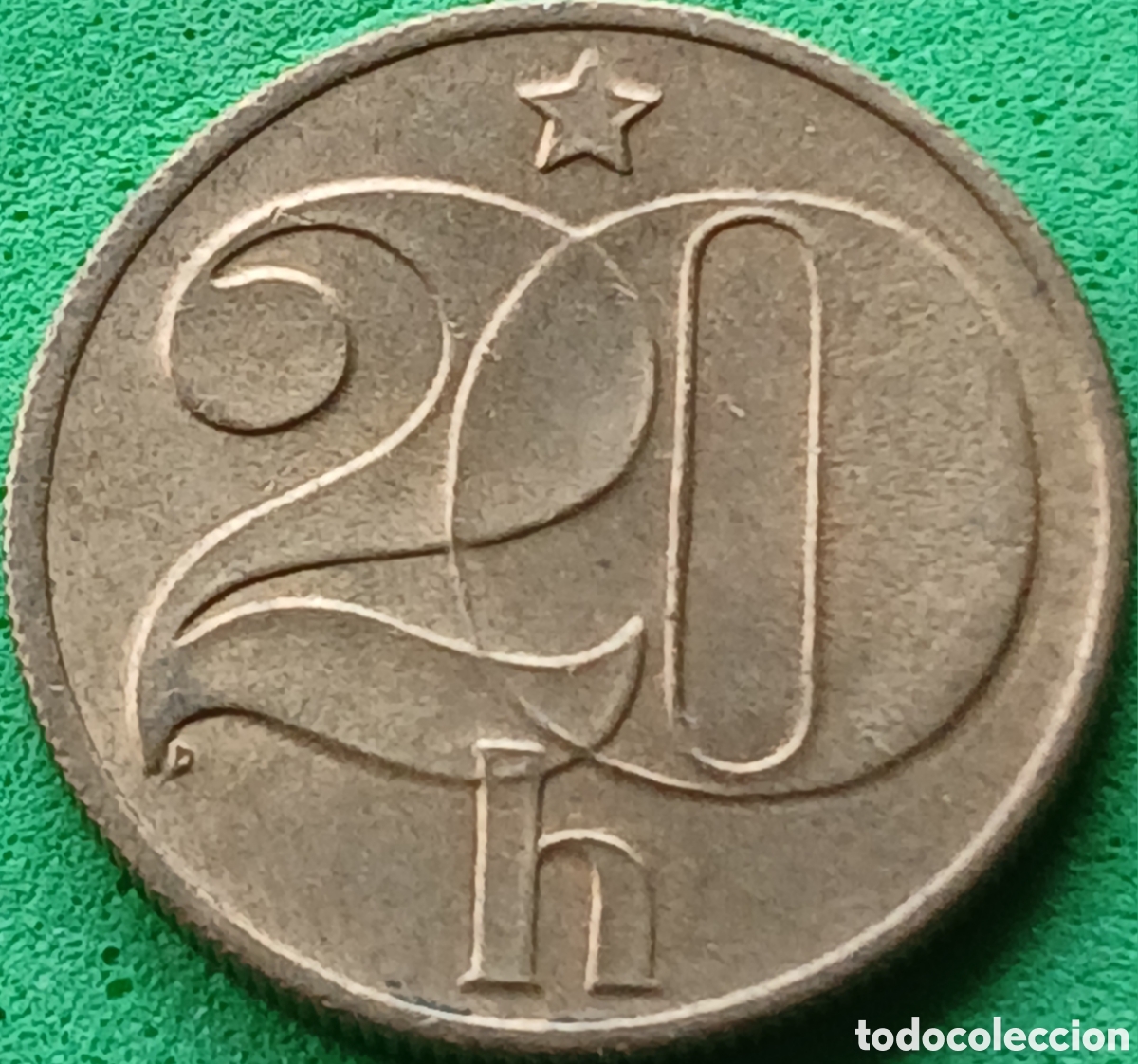 Monedas antiguas de Europa: Checoslovaquia 20 hellers 1989 km#74