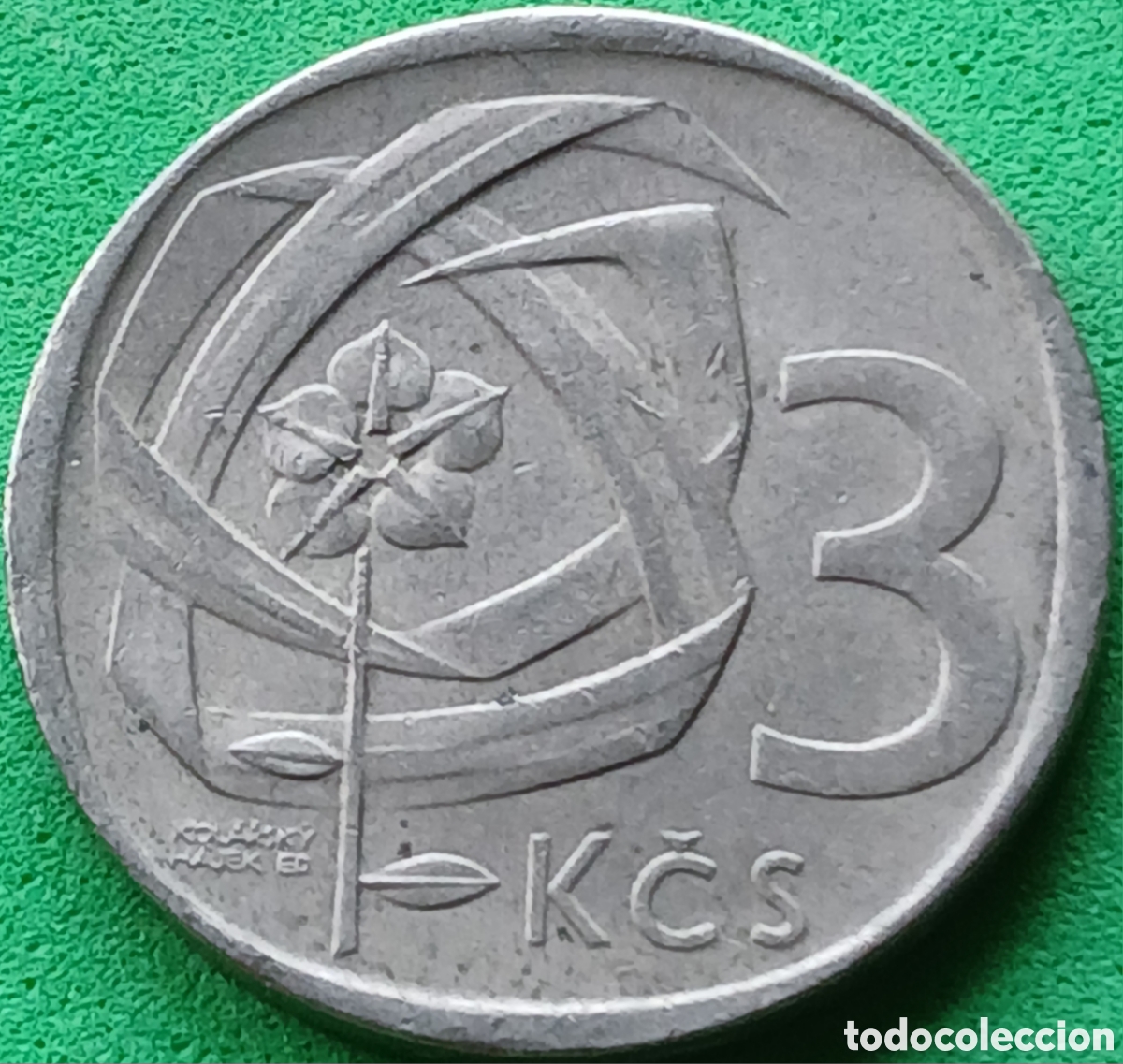 Monedas antiguas de Europa: Checoslovaquia 3 coronas 1969 km#57